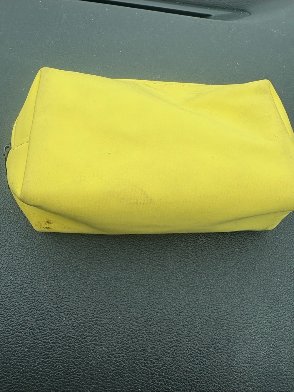 Dior Yellow Embossed Logo Cosmetic Pouch - Picture 7 of 8